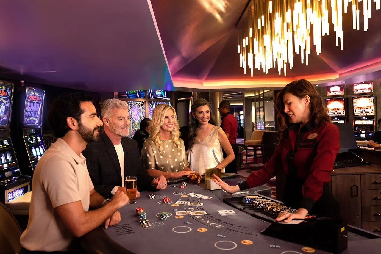 Roulette wheel at an online casino